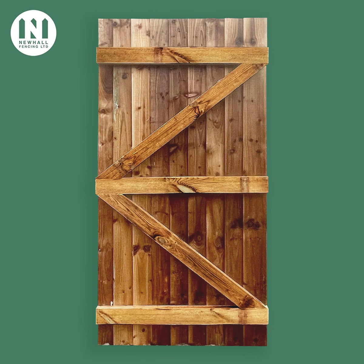 6FT Z Frame Feather Edge Gate - Back