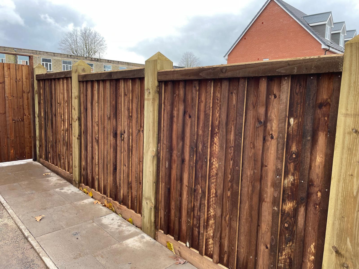 Loose timber materials to build a 2.4m acoustic fence section