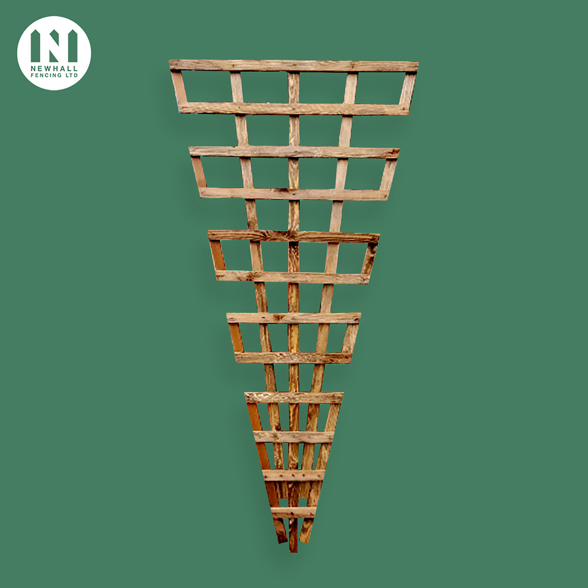 6x3 timber fan trellis panel