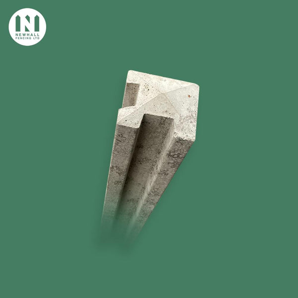 Concrete corner fence post