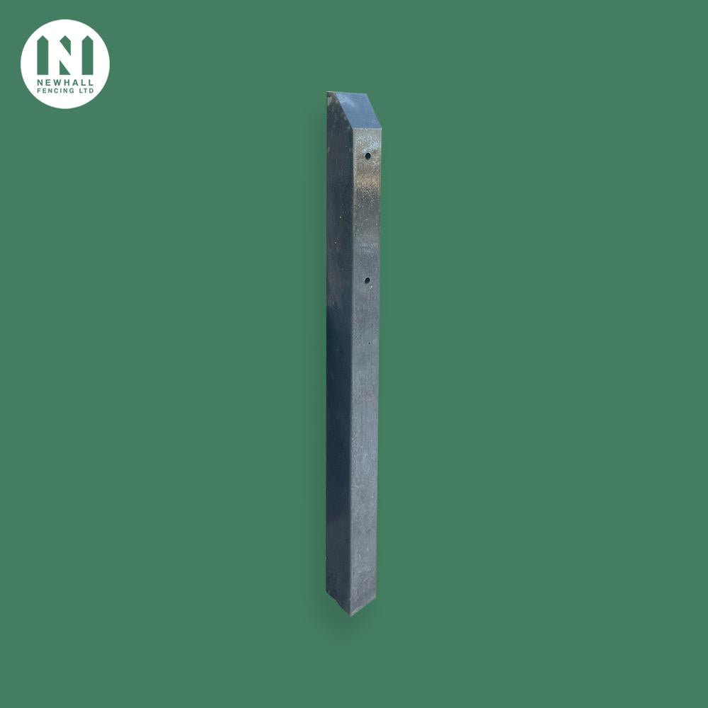 Grey pigmented 4x4 concrete godfather fence post repair spur