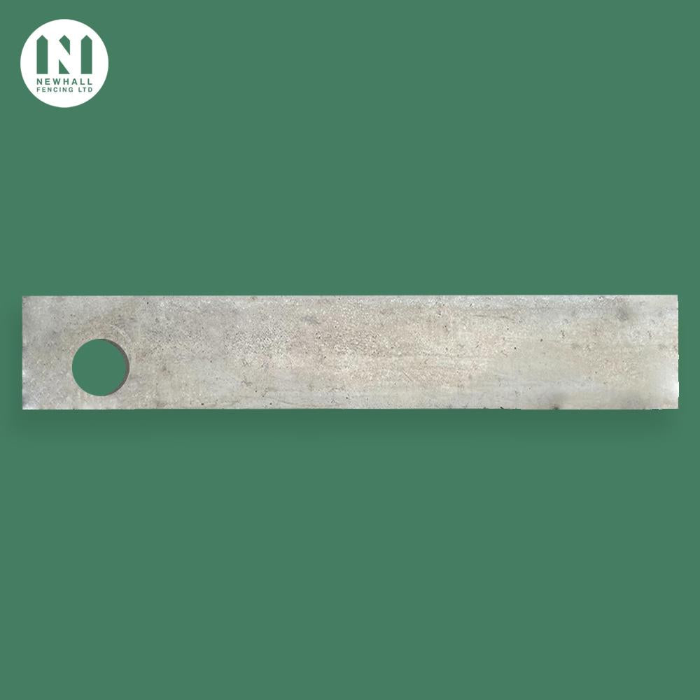 12 inch smooth concrete gravel board with hedgehog hole