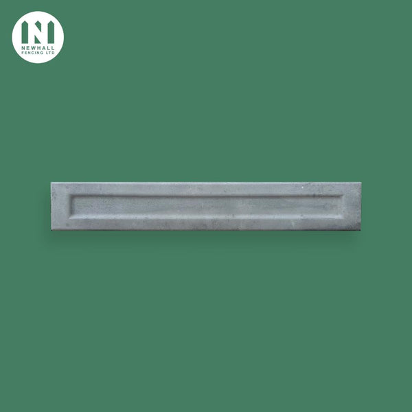 Grey pigmented 12 inch recessed concrete gravel board