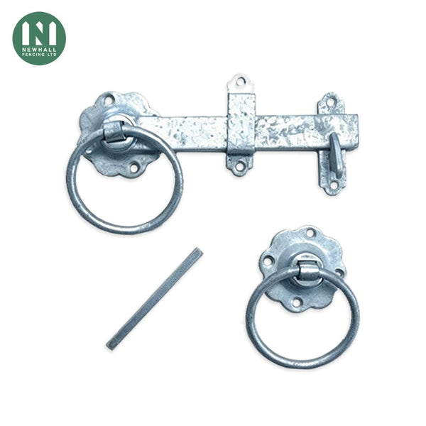 6 inch galvanised ring latch for timber gates