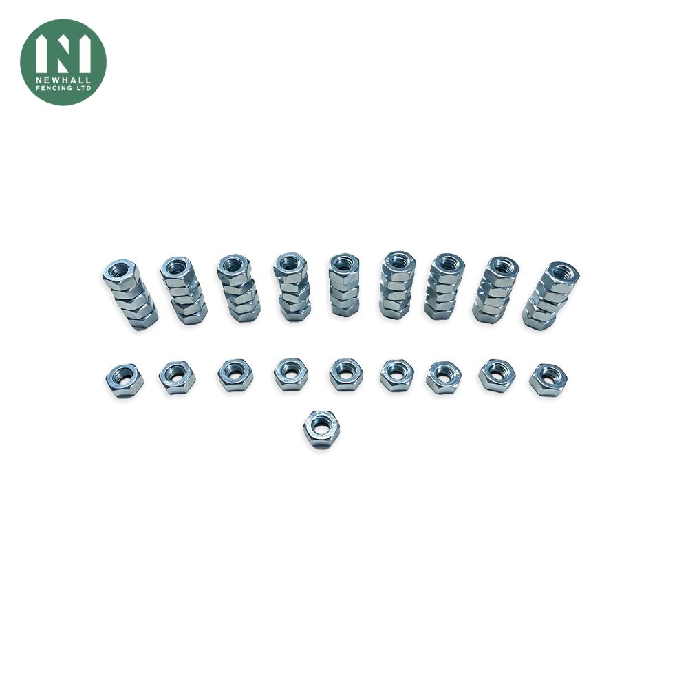 M10 hex full nuts, pack of 50